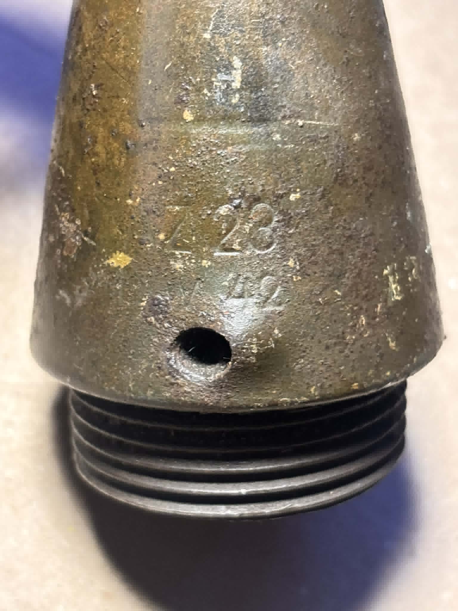 WWII German 88mm Artillery Fuze (1942 Dated) – Original Inert Military Collectible