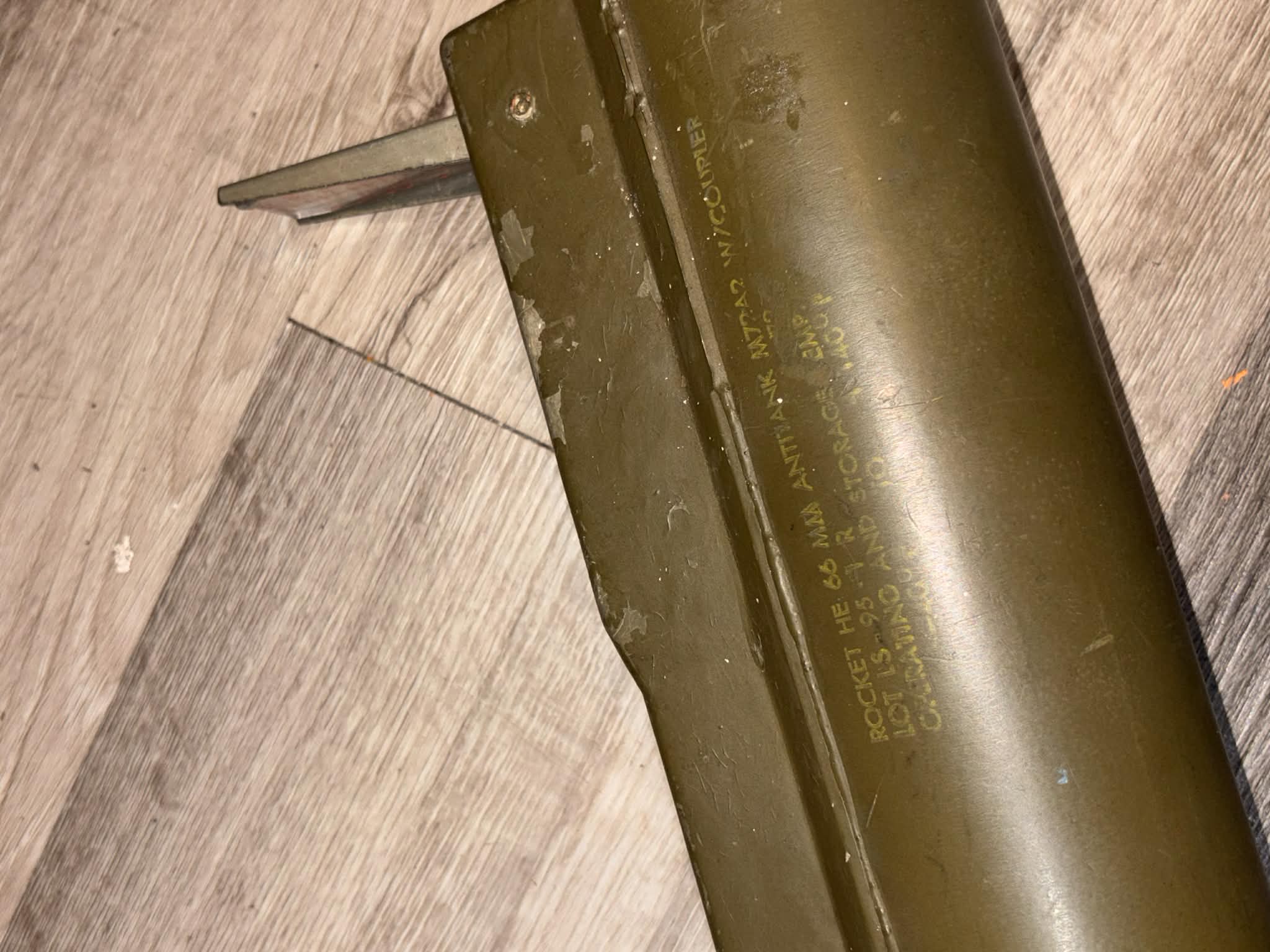 INERT M72A2 LAW TRAINING / DISPLAY LAUNCHER – 66MM ANTI-TANK ROCKET LAUNCHER