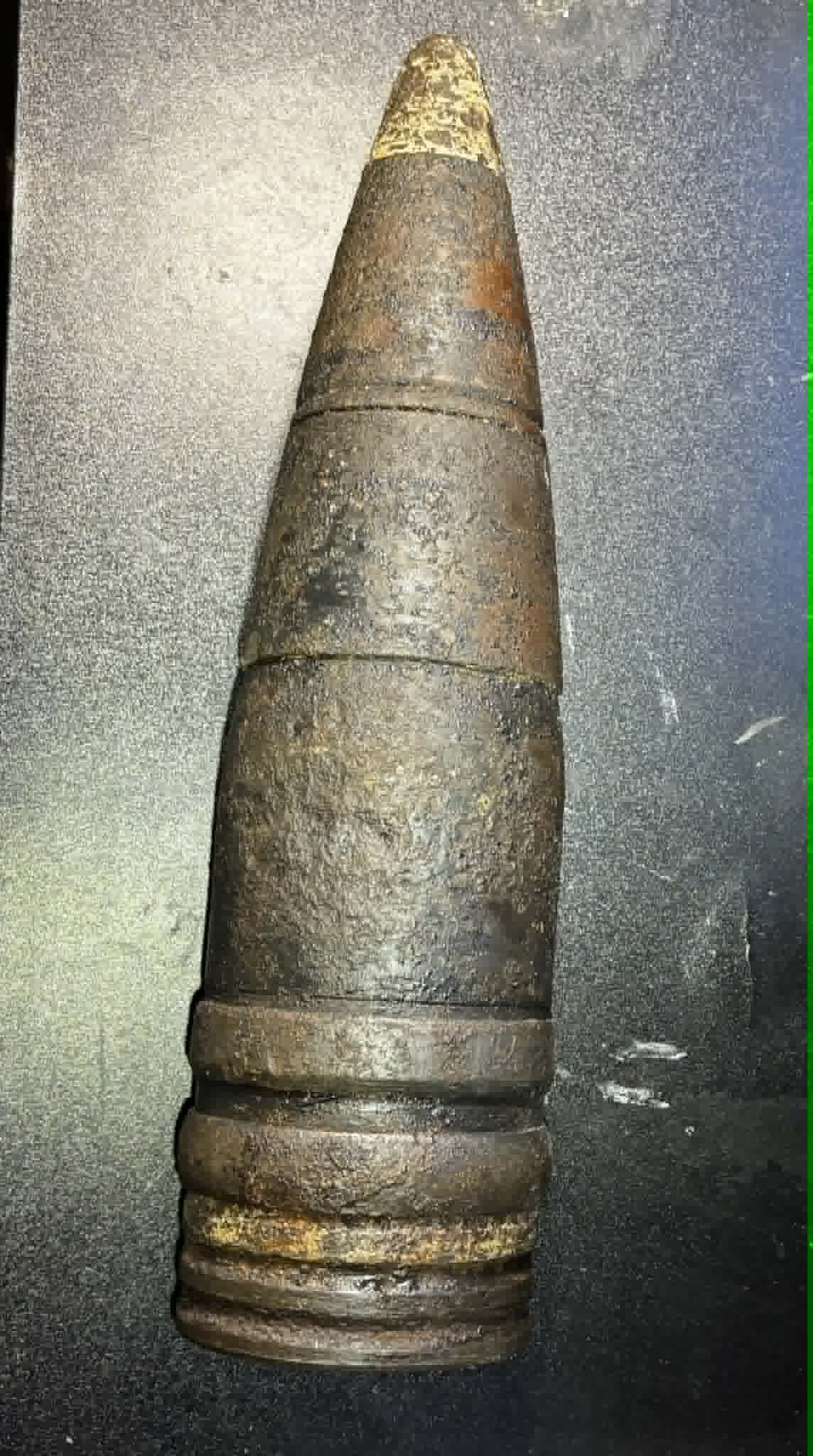 WWII German 8.8cm KwK 43 King Tiger Armor Piercing Projectile – Inert Relic