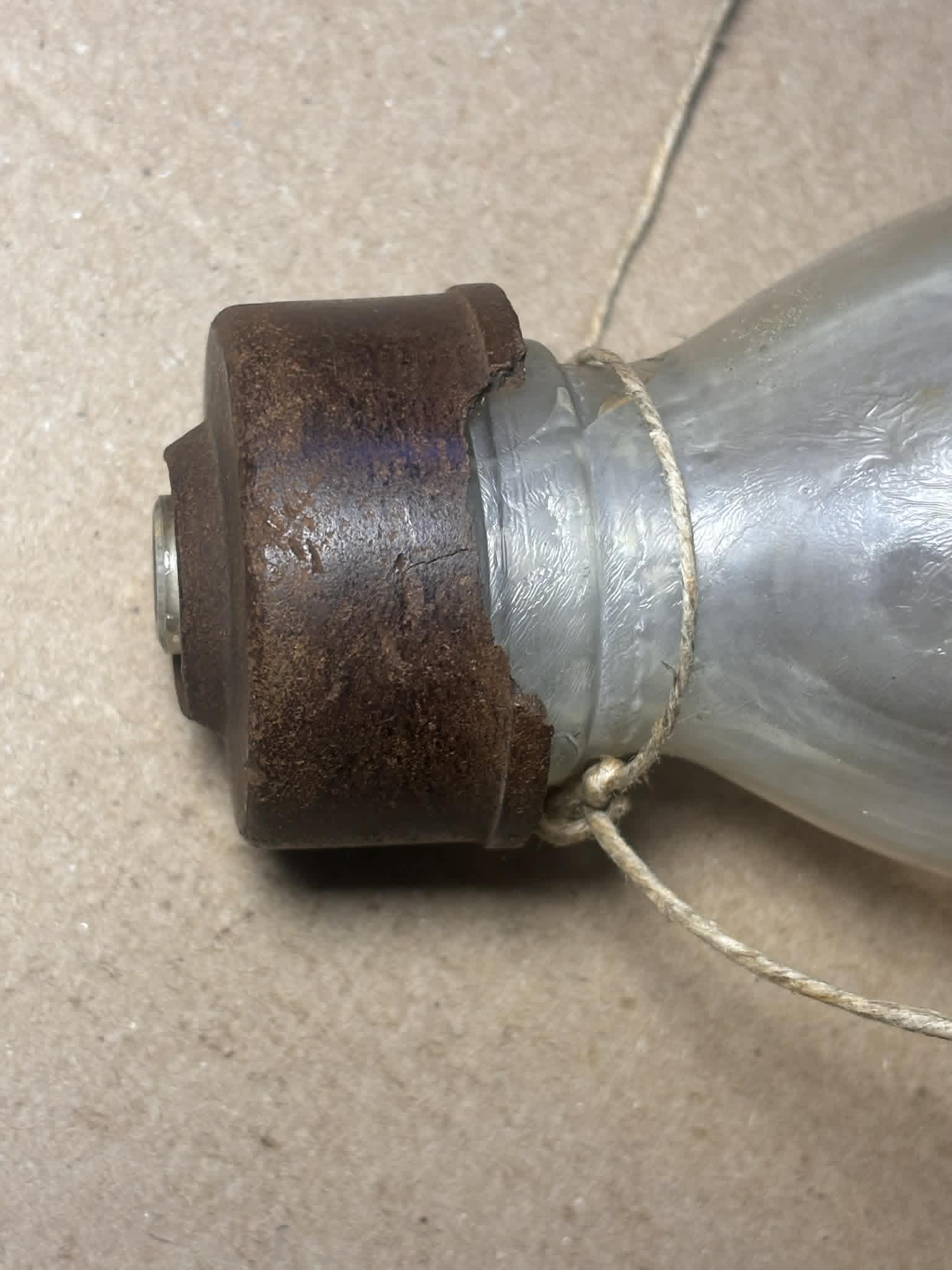 WWII German Blendkörper 2H (BK-2H) Glass Smoke Grenade – Original Inert Military Collectible