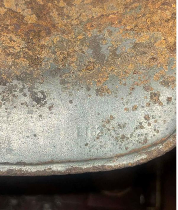 WWII German ET66 Double Decal Winter Camouflage Helmet