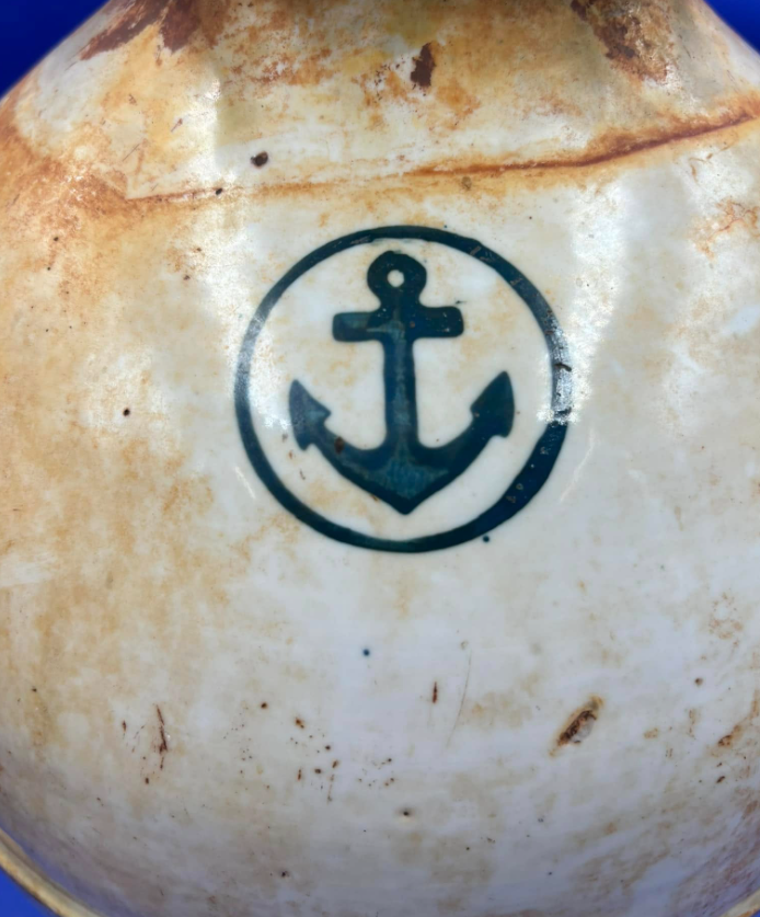 WWII Imperial Japanese Navy ceramic fuel tank / fuel container associated with the Shūsui rocket fighter program