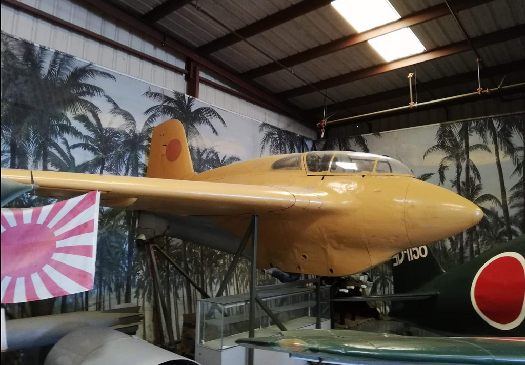 WWII Imperial Japanese Navy ceramic fuel tank / fuel container associated with the Shūsui rocket fighter program