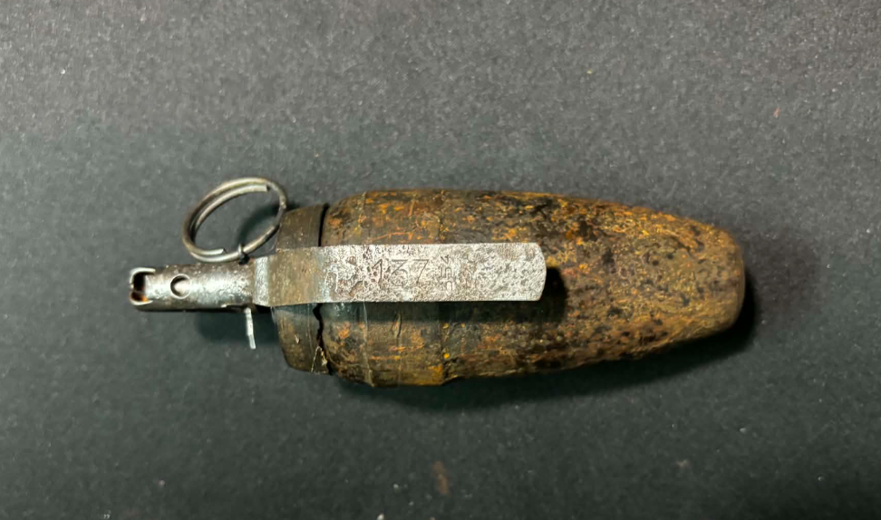 WWII Finnish Improvised Hand Grenade – Converted Soviet 50mm Mortar – Inert