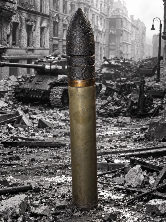 WWII Soviet 122mm IS-2 Tank Round — INERT