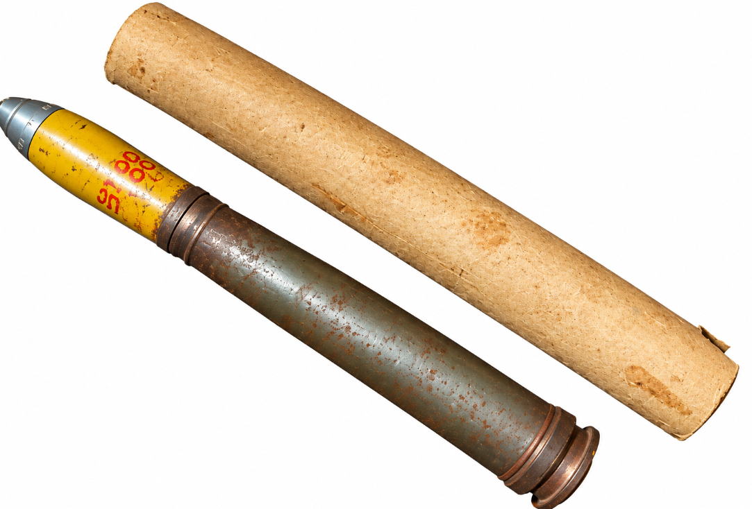 WWII German 2cm Flak 38 HE Round – Original Inert Anti-Aircraft Ammunition