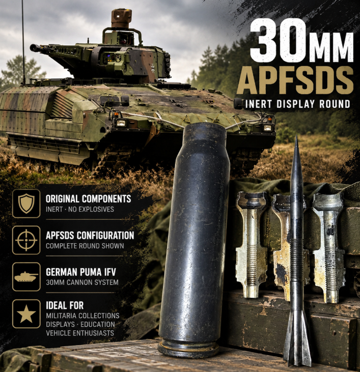 German 30mm APFSDS – Puma IFV – Inert Display Round