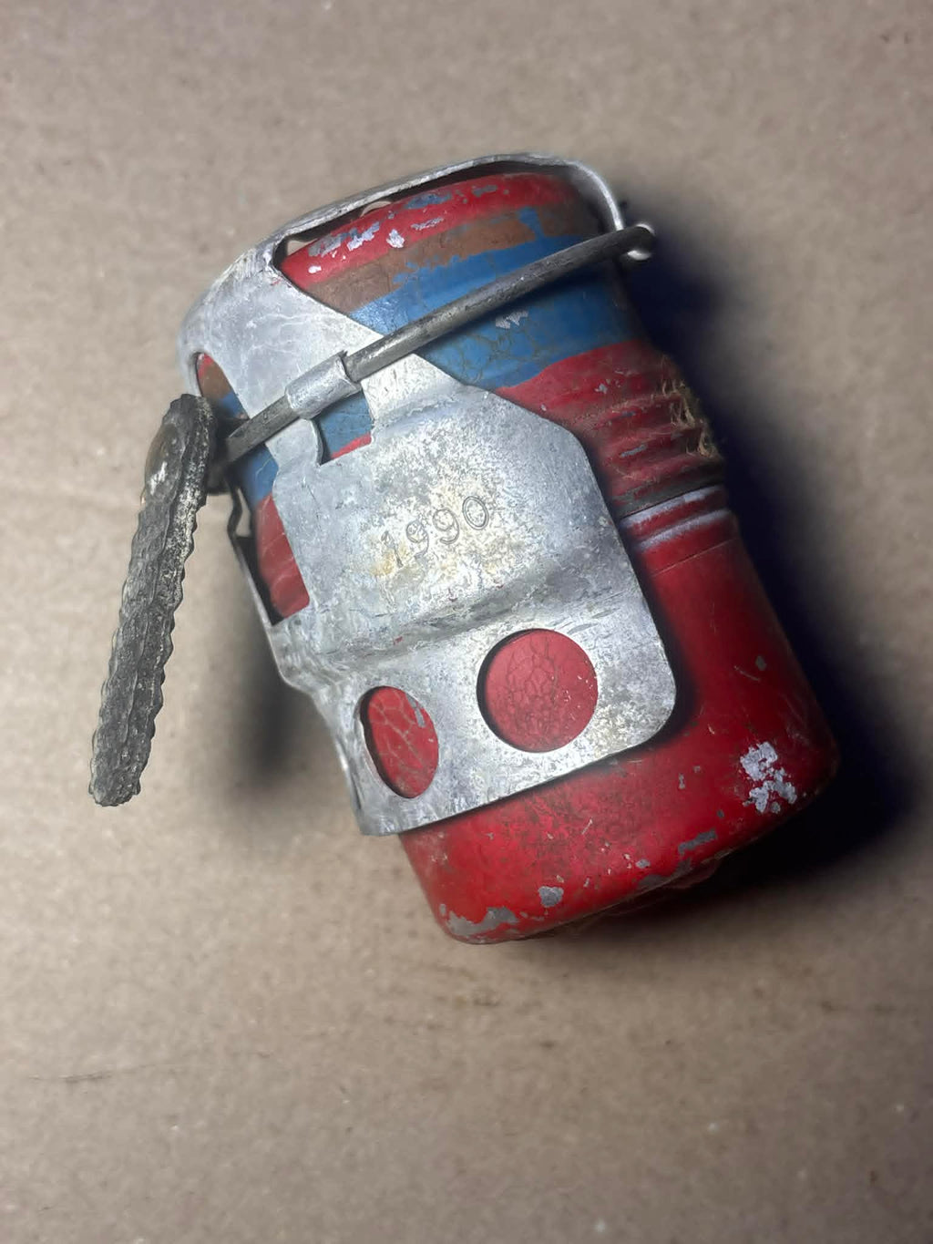 Italian "Red Devil" Hand Grenade – Original Inert Military Collectible